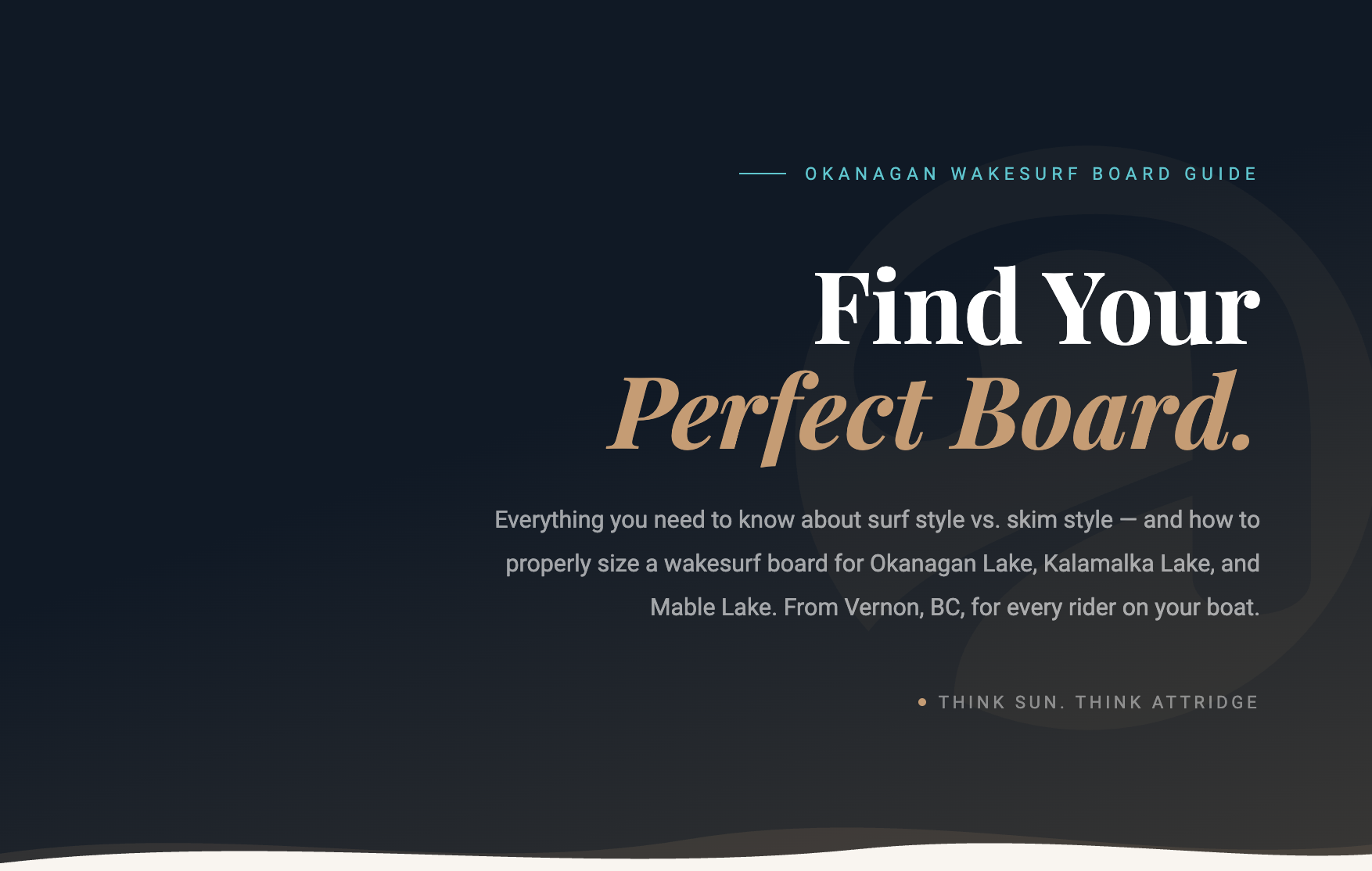 How to choose a wakesurf board