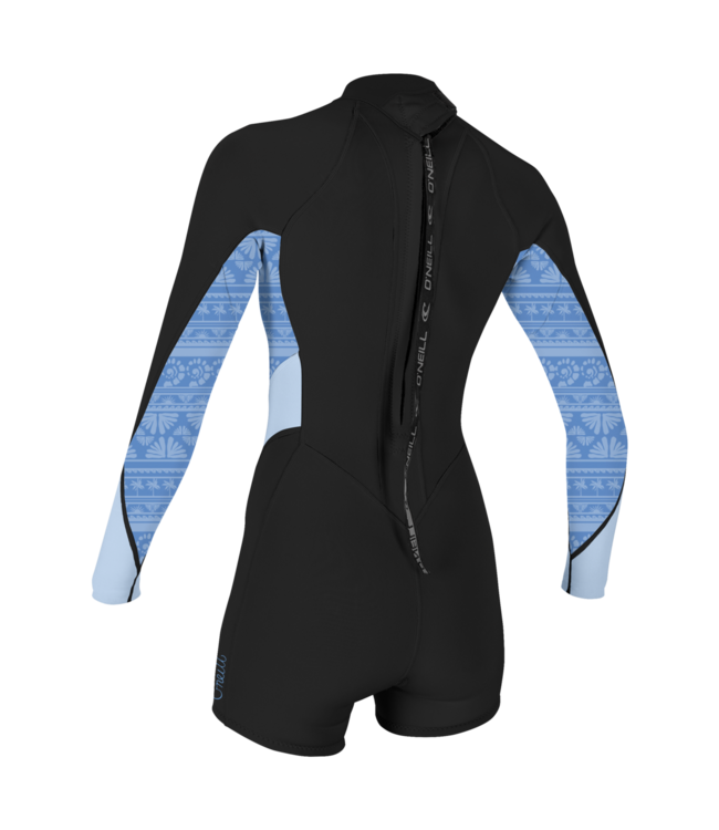 O'Neill Women's Bahia 2/1mm Back Zip L/S Spring Wetsuit