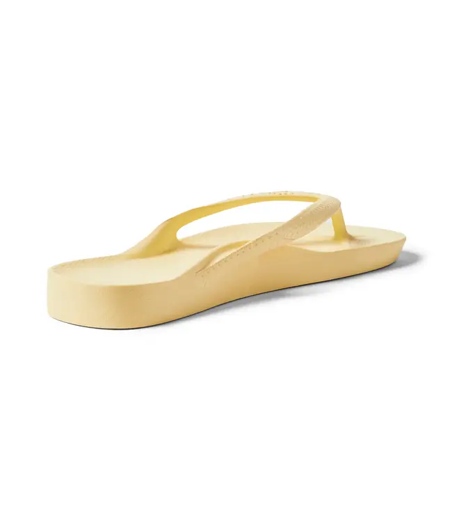 Archies Arch Support Flip Flops Lemon