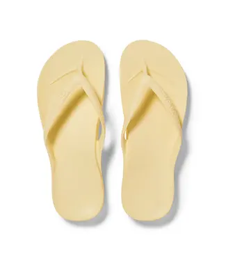 Archies Arch Support Flip Flops Lemon