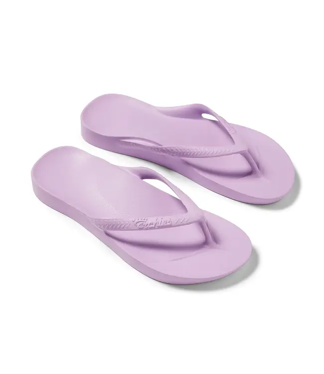 Archies Arch Support Flip Flops Lilac