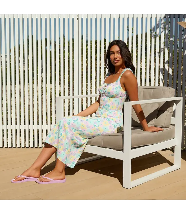 Archies Arch Support Flip Flops Lilac