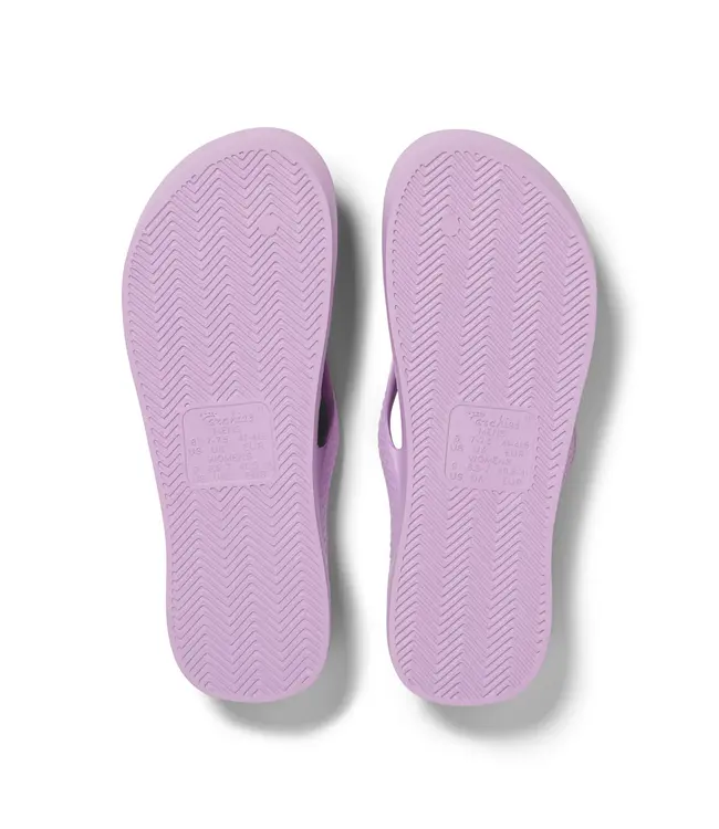 Archies Arch Support Flip Flops Lilac