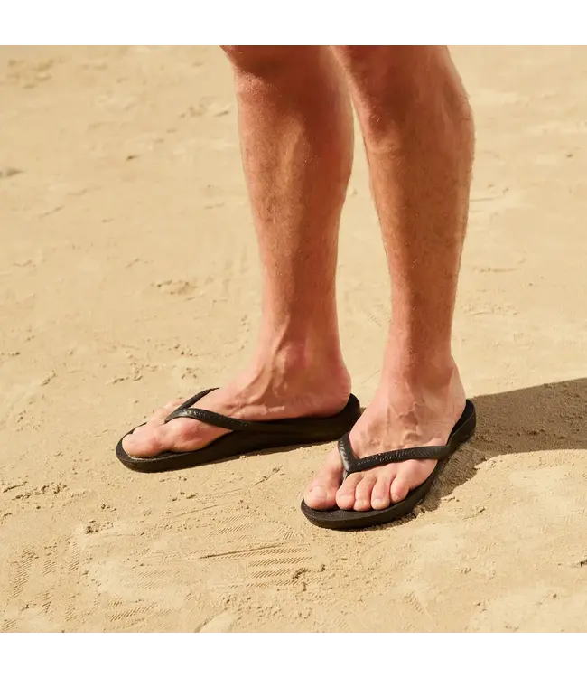 Archies Arch Support Flip Flops Black