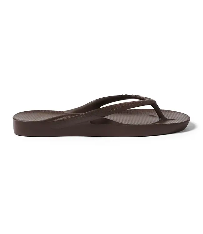 Archies Arch Support Flip Flops Brown