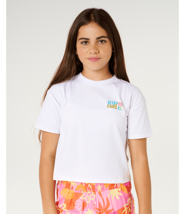 RIP CURL CATALINA ISLAND CROP TEE- GIRL