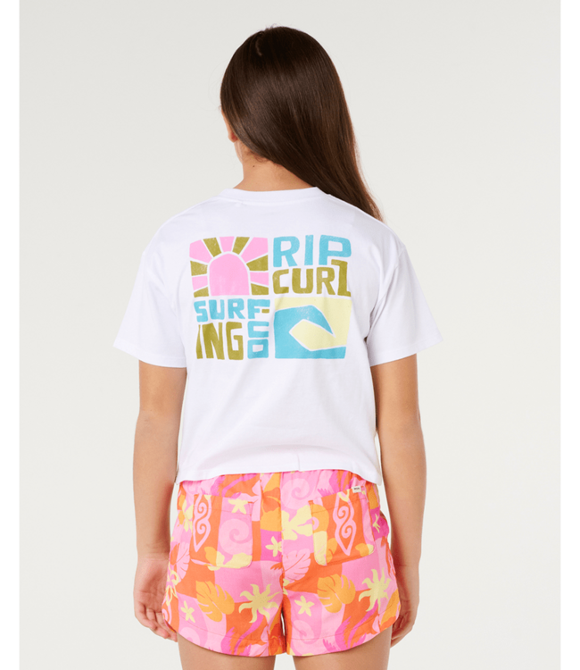 RIP CURL CATALINA ISLAND CROP TEE- GIRL