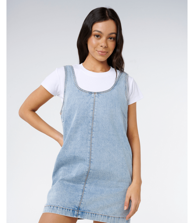RIP CURL ELLIE DENIM MINI DRESS