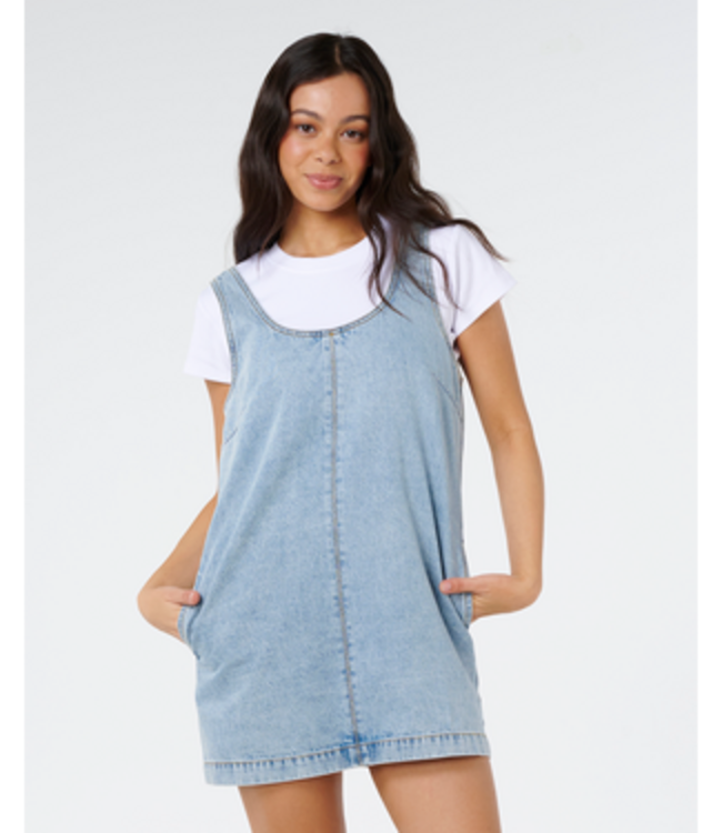 RIP CURL ELLIE DENIM MINI DRESS
