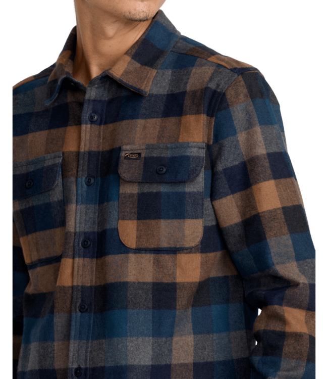 RVCA DAYSHIFT BLANKET FLANNEL LS