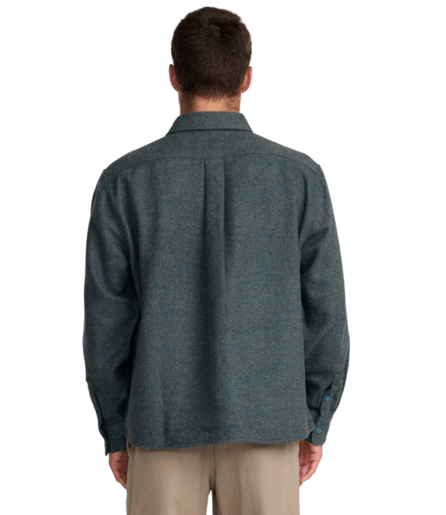 RVCA DAYSHIFT SOLID FLANNEL LS