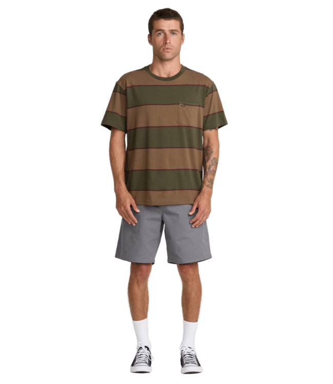 RVCA DAYSHIFT STRIPE SS