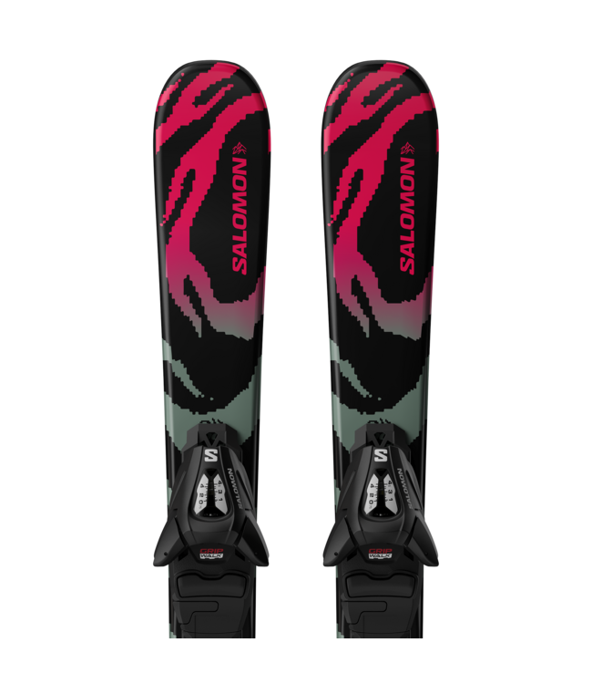 Salomon QST Jr Black XS + C5 GW Ski Package