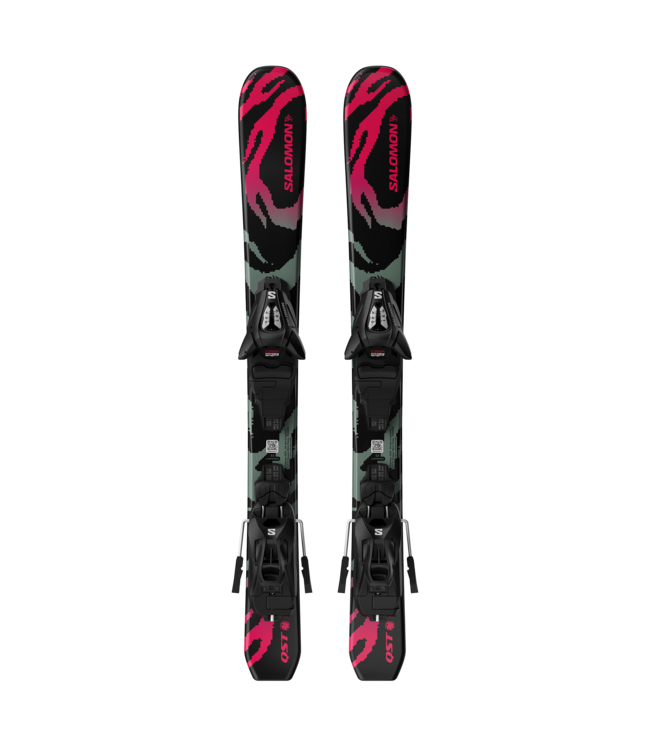 Salomon QST Jr Black XS + C5 GW Ski Package