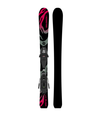 Salomon QST Jr Black XS + C5 GW Ski Package