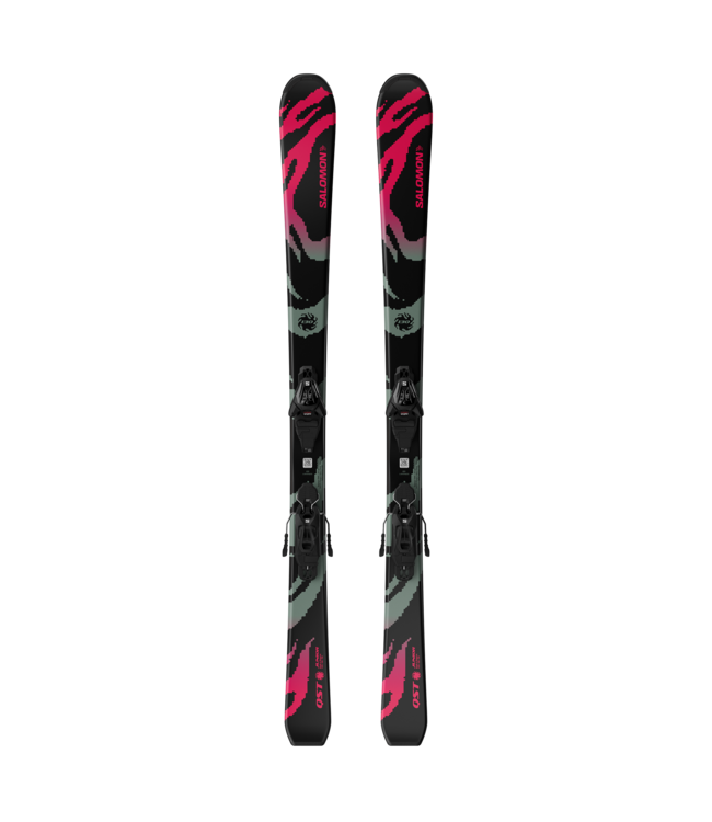 Salomon QST Jr BLACK M Ski & Binding Package