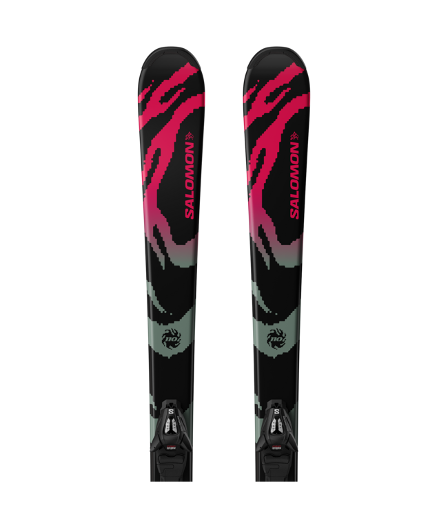 Salomon QST Jr Black S + C5 GW Ski Package