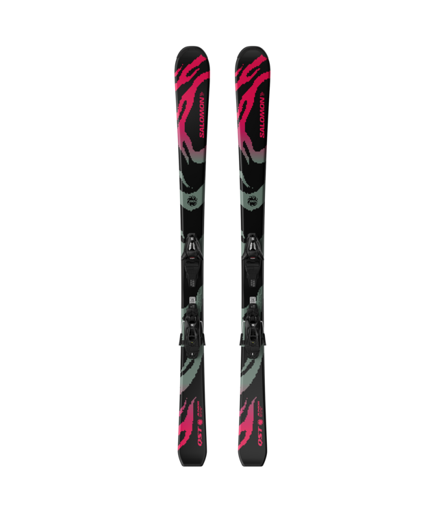 Salomon QST Jr Black S + C5 GW Ski Package