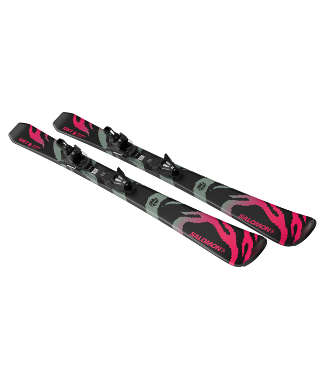 Salomon QST Jr Black S + C5 GW Ski Package