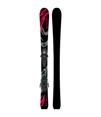 Salomon QST Jr Black S + C5 GW Ski Package