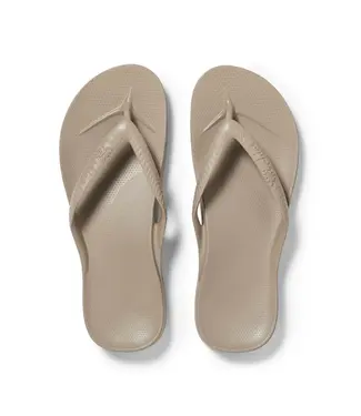 Archies Arch Support Flip Flops Taupe