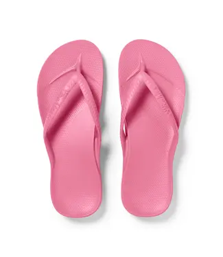 Archies Arch Support Flip Flops Hot Pink