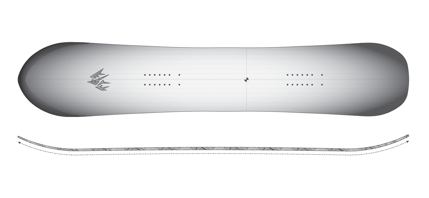 Jones Women's Dream Weaver 2.0 Freeride CamRock Profile
