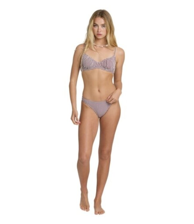 Billabong Mini Wave Check Char Underwire Bikini Top