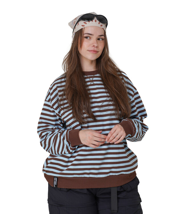 Notice The Reckless Driftwood Oversized Long Sleeve