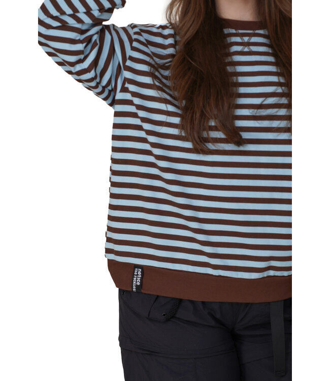 Notice The Reckless Driftwood Oversized Long Sleeve