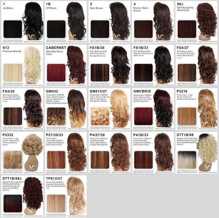 Vivica Fox Wig Color Chart