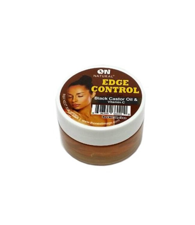 On Natural Edge Control Black Castor Oil Vitamin C Hair Gel 1oz