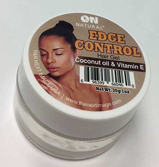 On Natural Edge Control Coconut Oil Vitamin E Hair Gel 1oz