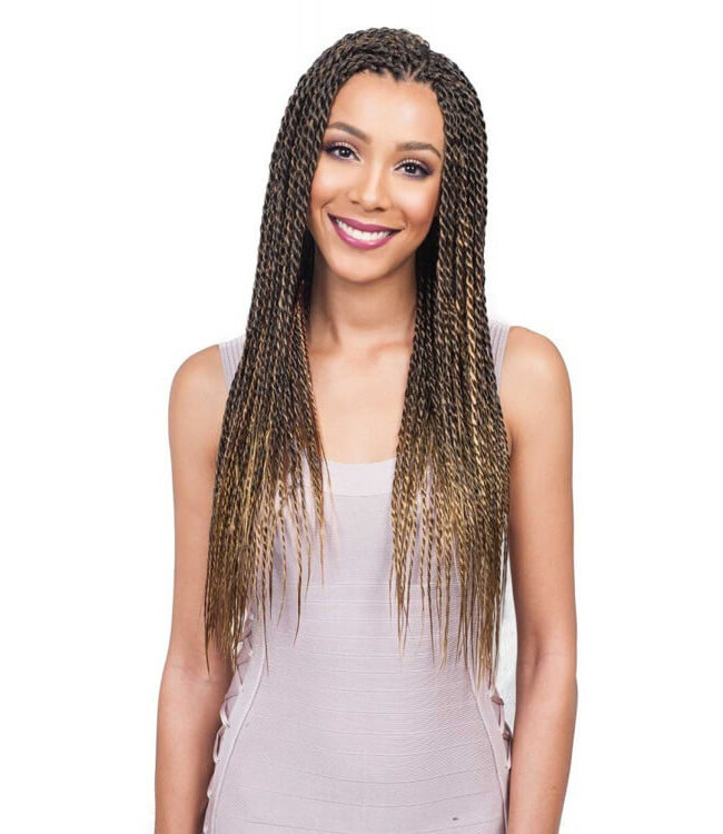 Bobbi Boss Feather Tip 54 In Synthetic Braid Hair Pre Stretched