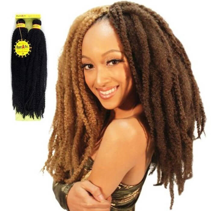 Rastafri Malibu Afro Kinky 10 Or 14 Synthetic Braiding Hair