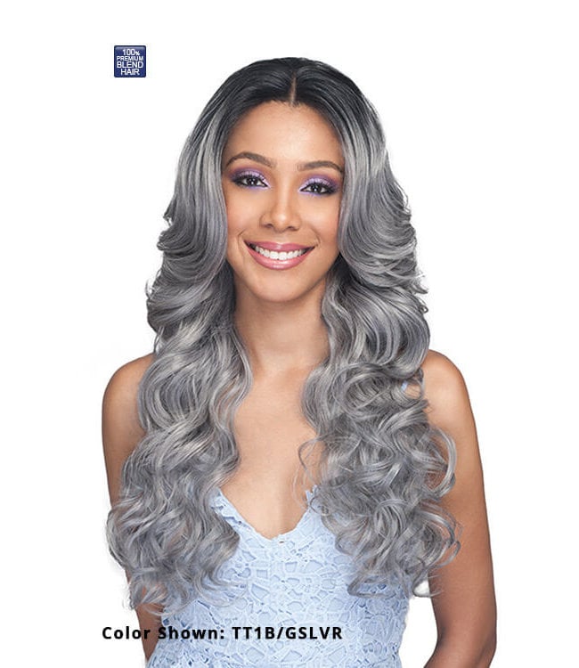 Bobbi Boss Mblf340 Kiliah Lace Front Human Hair Blend Wig United
