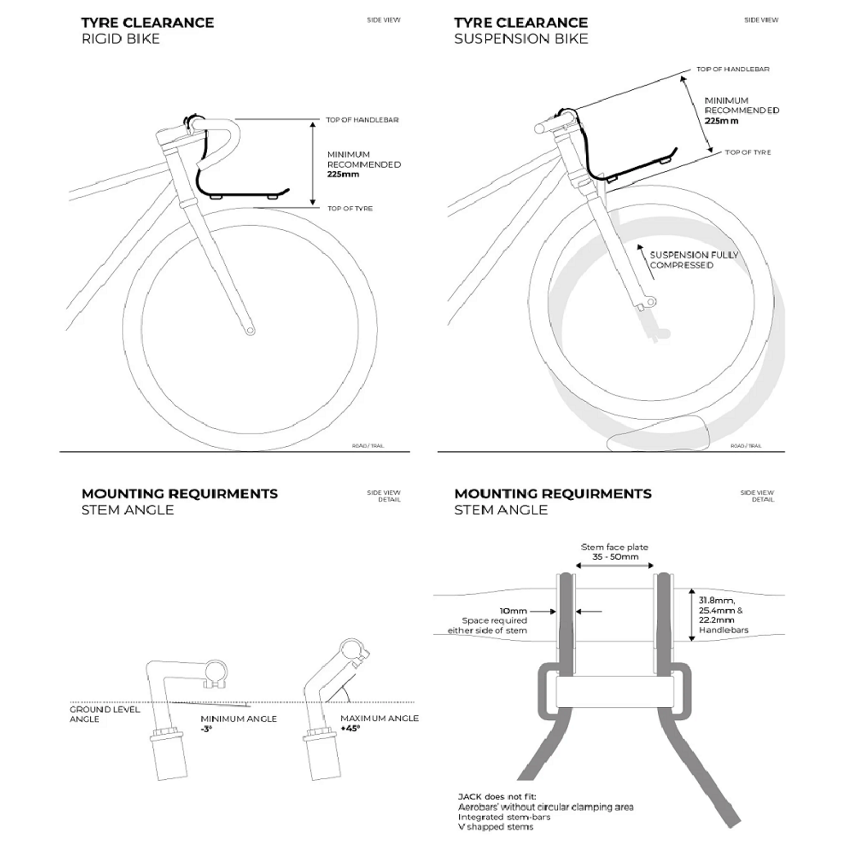 JACK JACK The Bike Rack Classic Silver