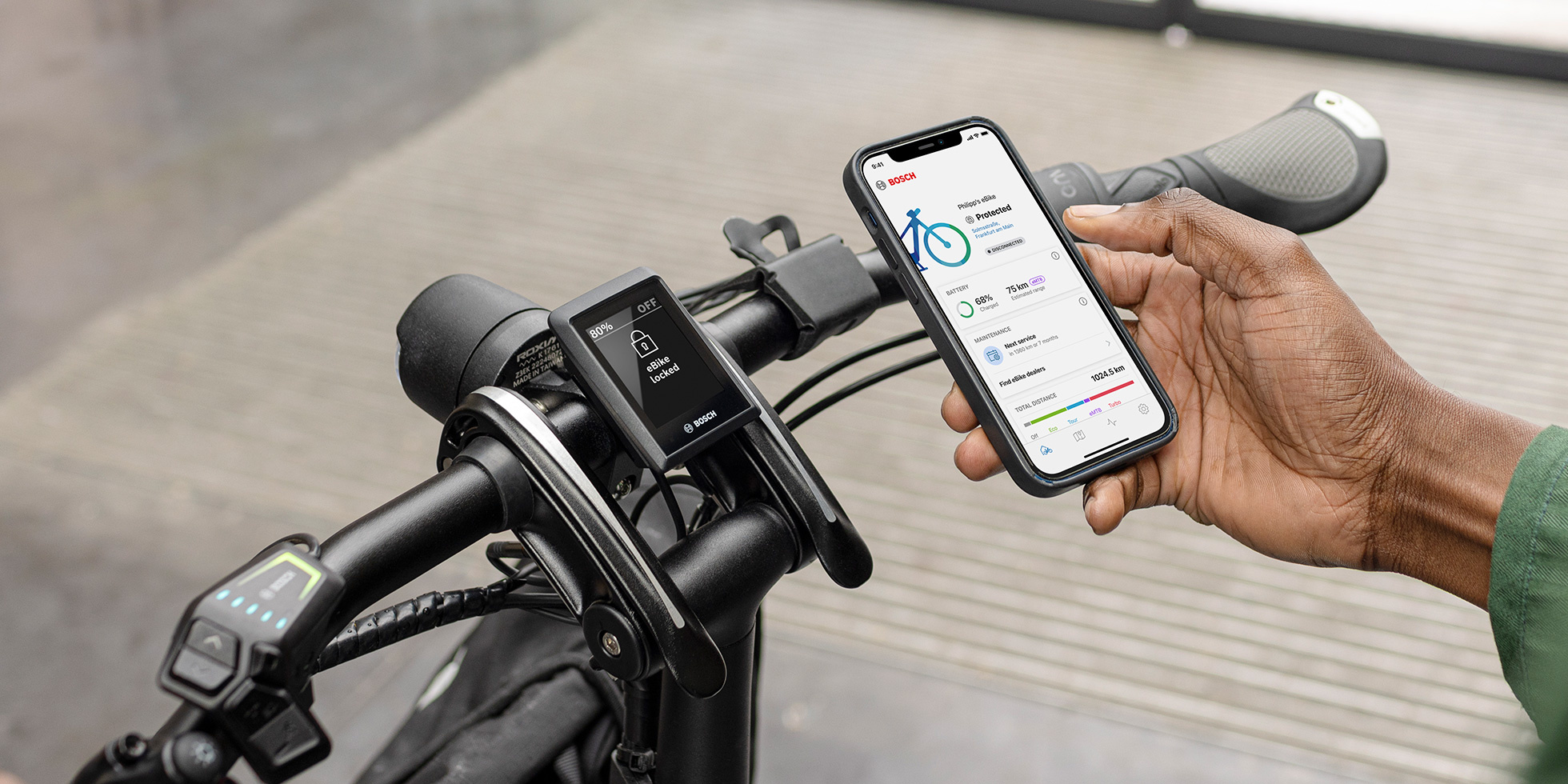 Lock your bike via BlueTooth with smart phone connectivity