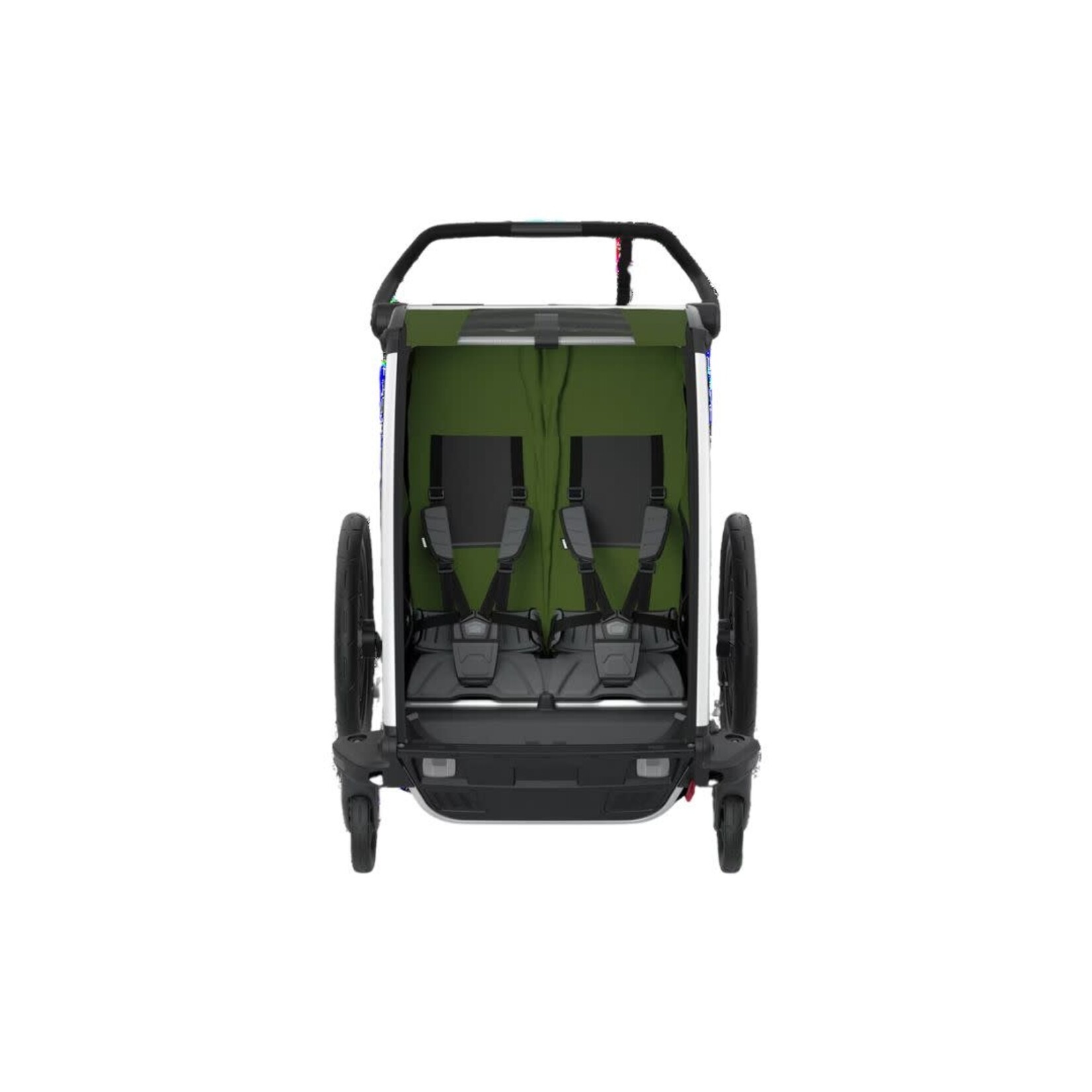 Thule Chariot Cab2 Cypress Green ENQUIRE NOW Velo Cycles Melbourne