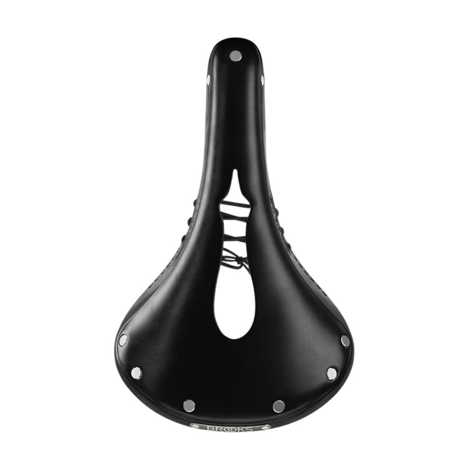 Brooks England Brooks Leather Saddle - Black - Carved (Imperial) Laced - B17