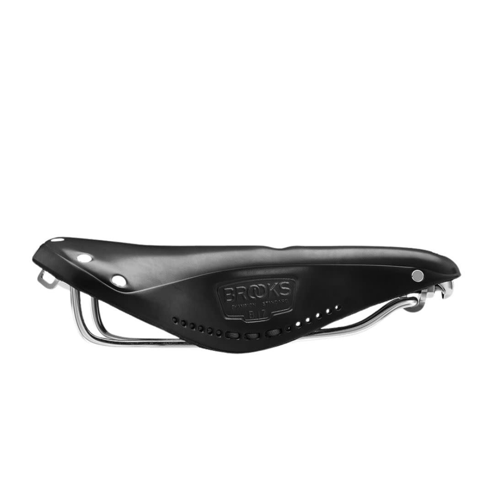 Brooks England Brooks Leather Saddle - Black - Carved (Imperial) Laced - B17