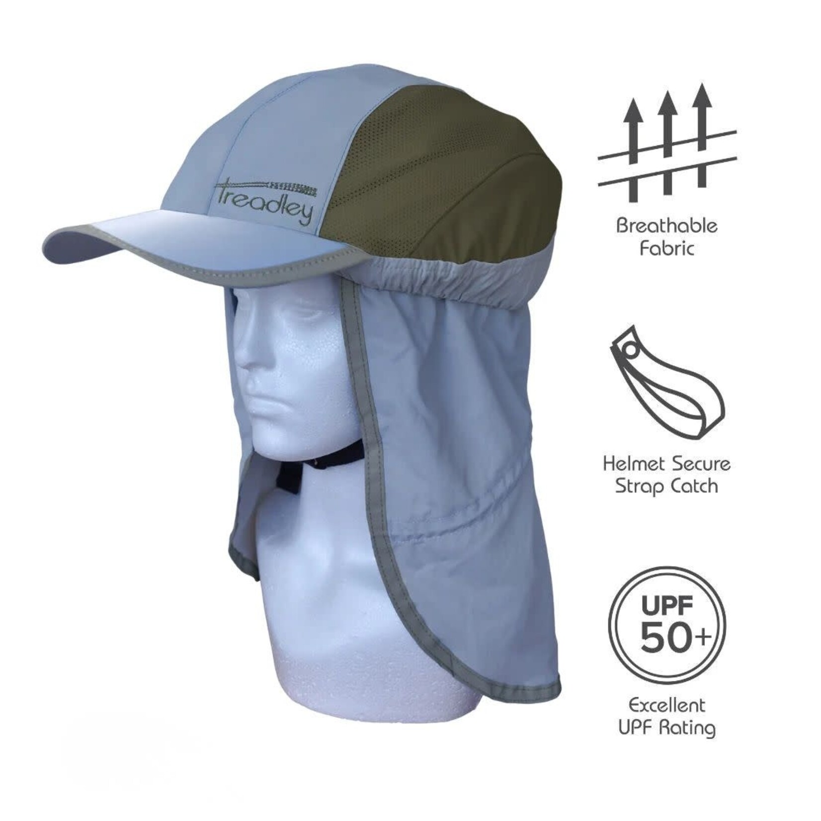 Explorer Bicycle Helmet Hat Blue & Dark Olive