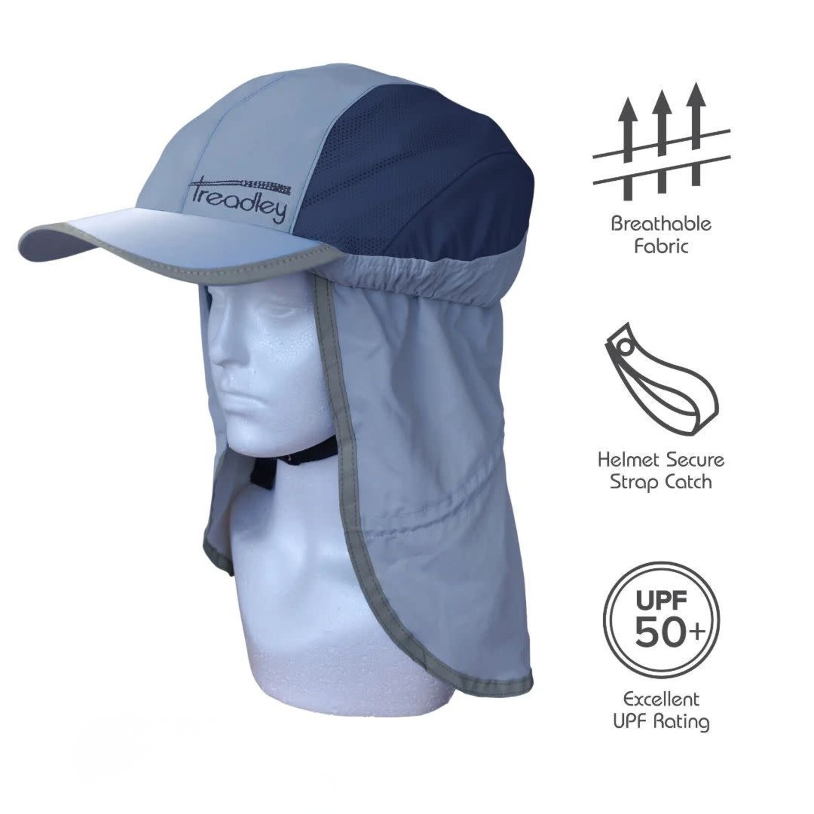 Explorer Bicycle Helmet Hat Blue & Dark Blue