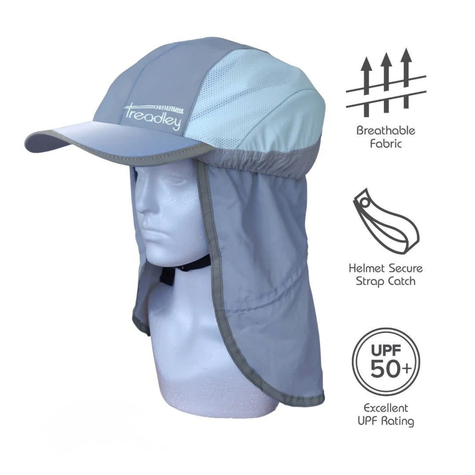 Explorer Bicycle Helmet Hat Blue & Pale Blue