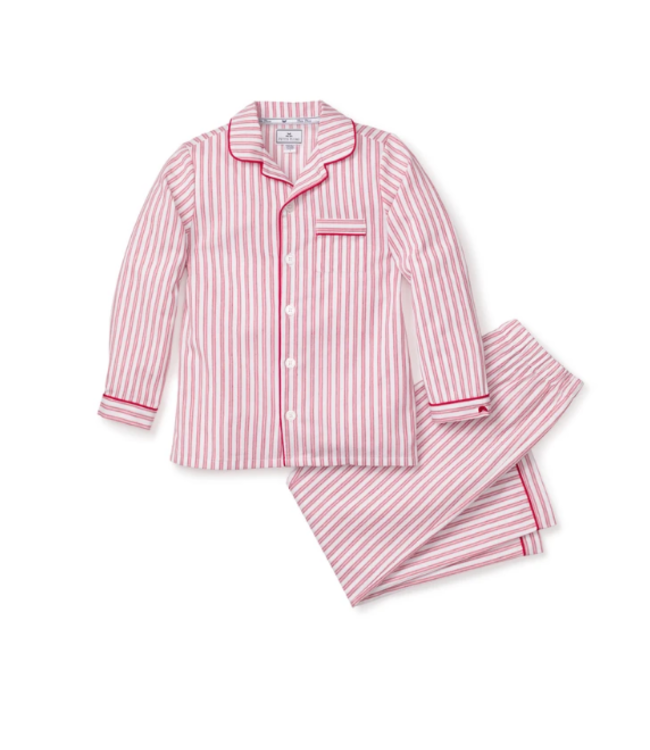 Petite Plume Pajama Set - Antique Red Ticking