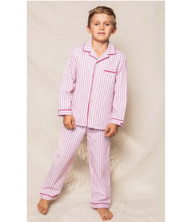 Petite Plume Pajama Set - Antique Red Ticking