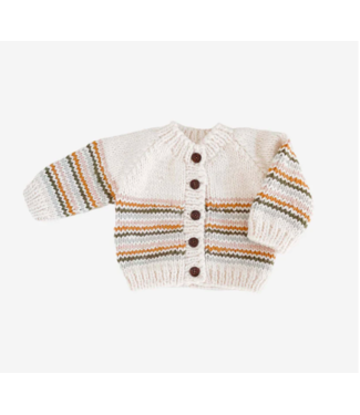 Blueberry Hill Stripe Cardigan Pastel