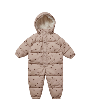 Rylee + Cru Puffer Onepiece - Hearts