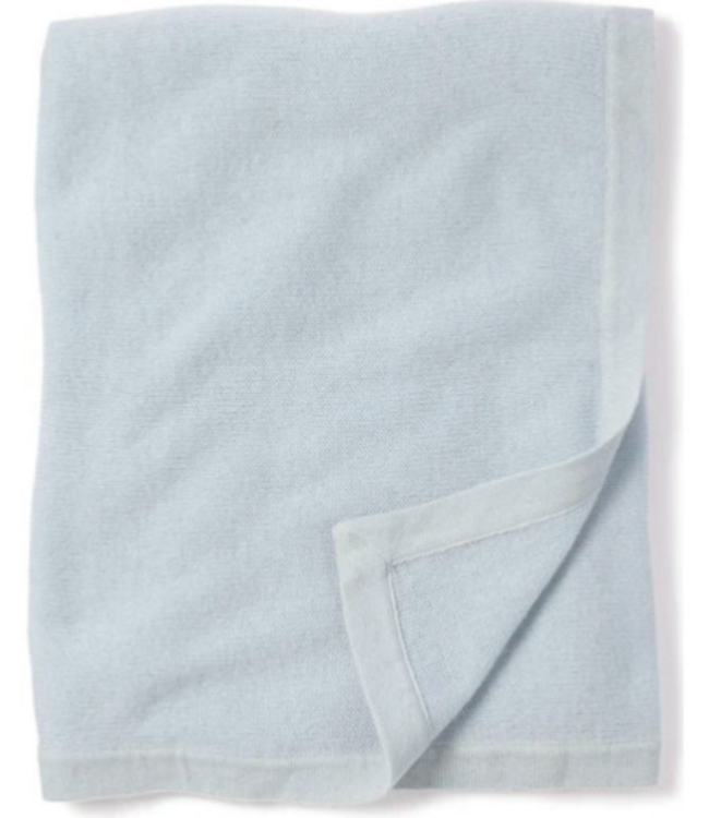 Petite Plume Cashmere Baby Blanket Blue