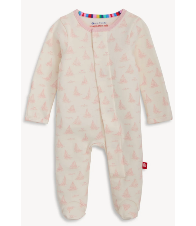 Tiny Tides Pink Footie